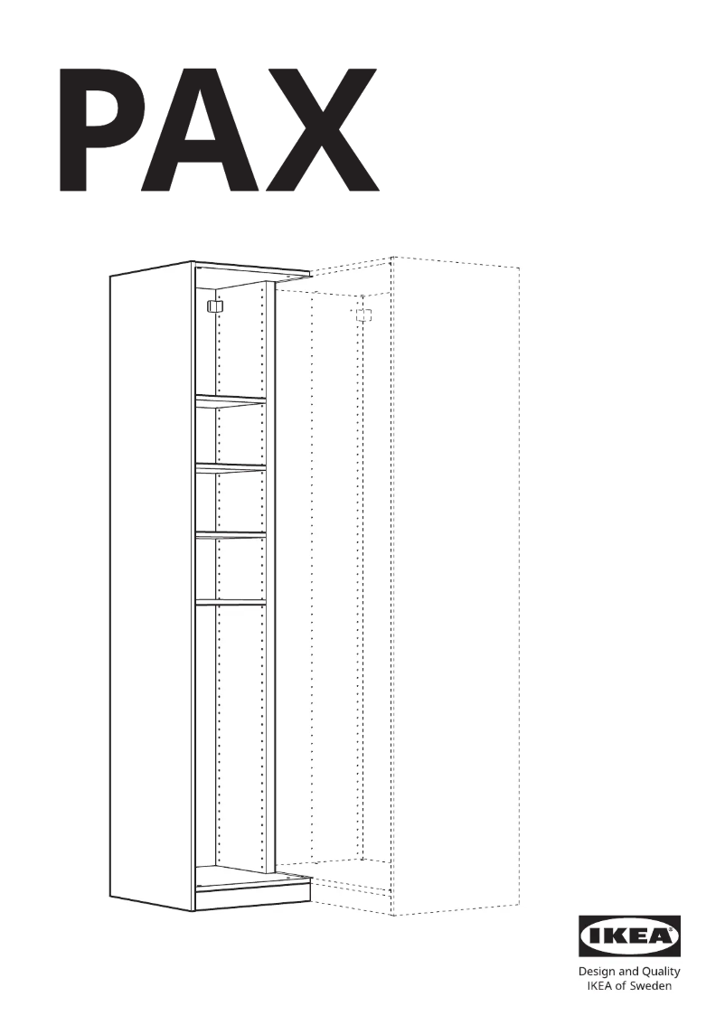 Page 1 de la notice Manuel utilisateur Ikea PAX 303.469.34