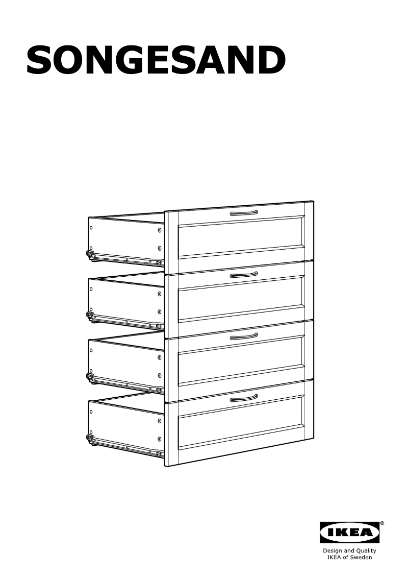 Page 1 de la notice Manuel utilisateur Ikea SONGESAND 503.667.75