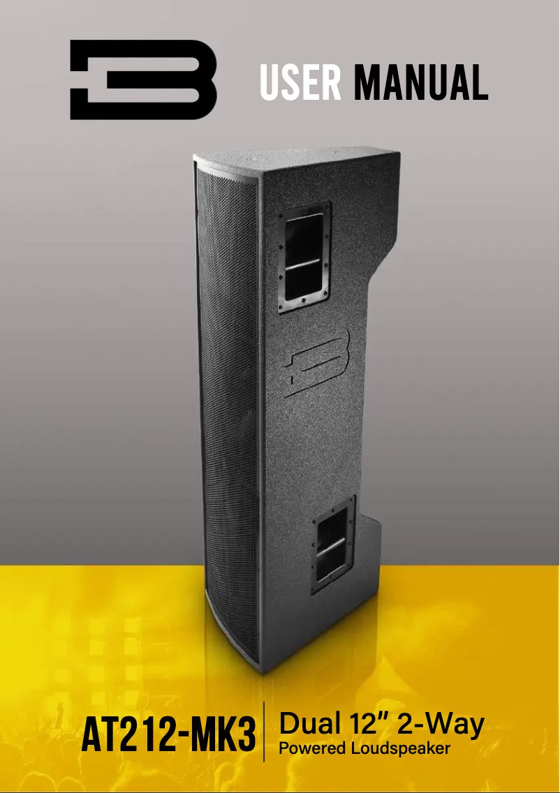 Page 1 de la notice Manuel utilisateur BASSBOSS AT212-MK3