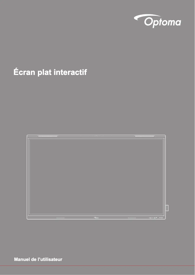 Page 1 de la notice Manuel utilisateur Optoma 5753RK