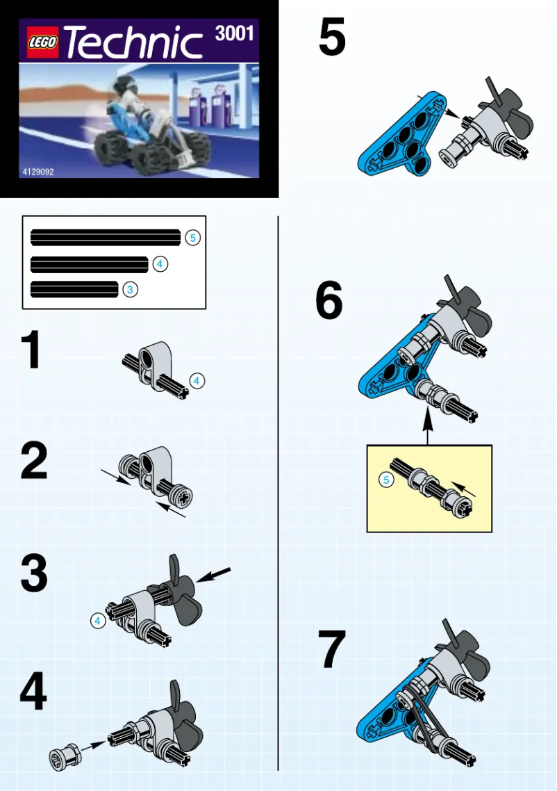Página 1 del manual Manual de usuario Lego PROPELLER CAR