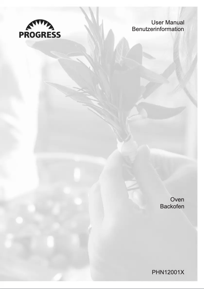 Page 1 de la notice Manuel utilisateur Progress PHN12001X