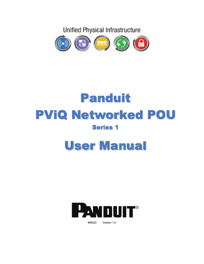 Page 1 de la notice Manuel utilisateur Panduit QZ1D2P3BN24Z1