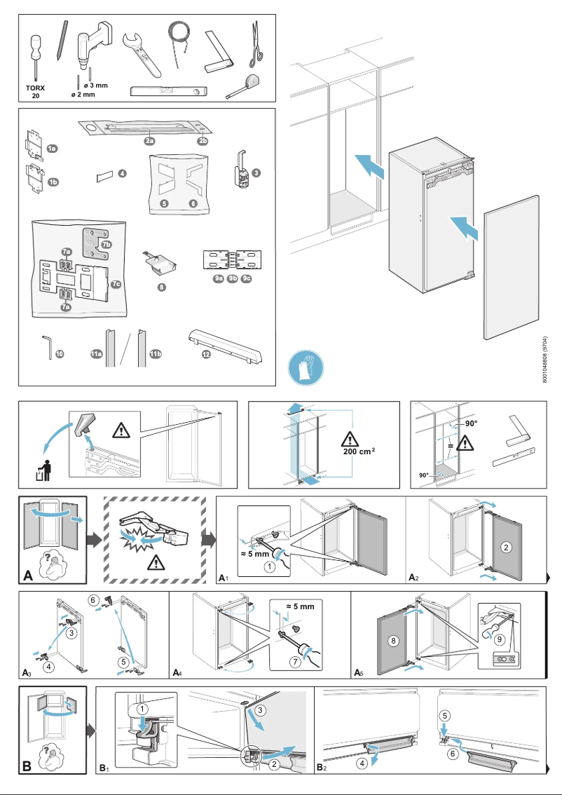 Page 1 of the manual Installation Guide Neff KI8828D40