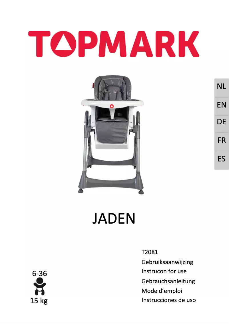 Page 1 of the manual User Manual Topmark Jaden T2081