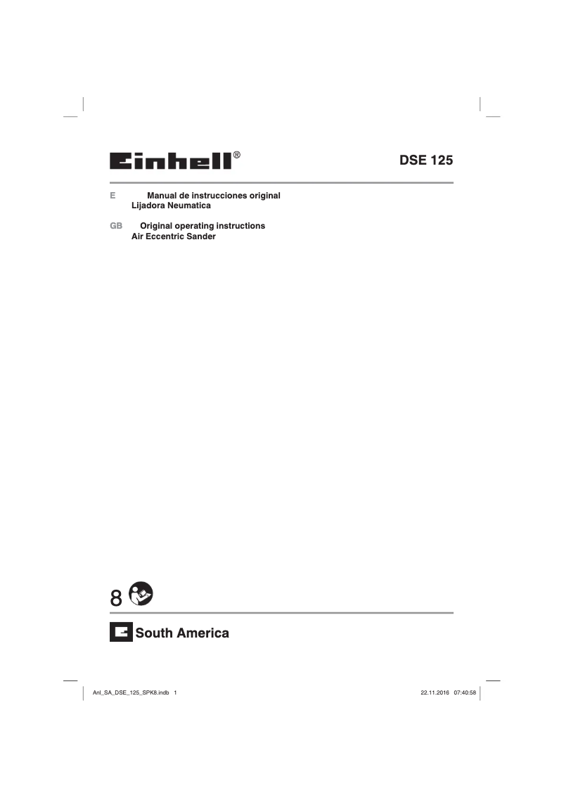 Página 1 del manual Manual de usuario Einhell DSE 125