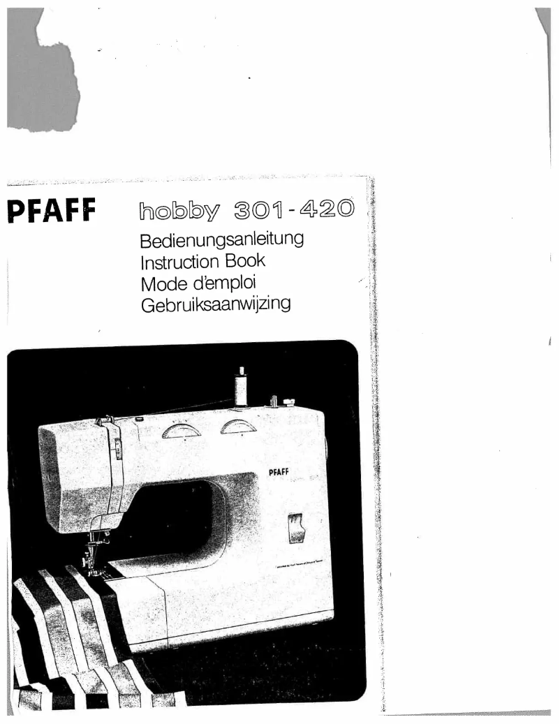 Página 1 del manual Manual de usuario Pfaff hobby 420