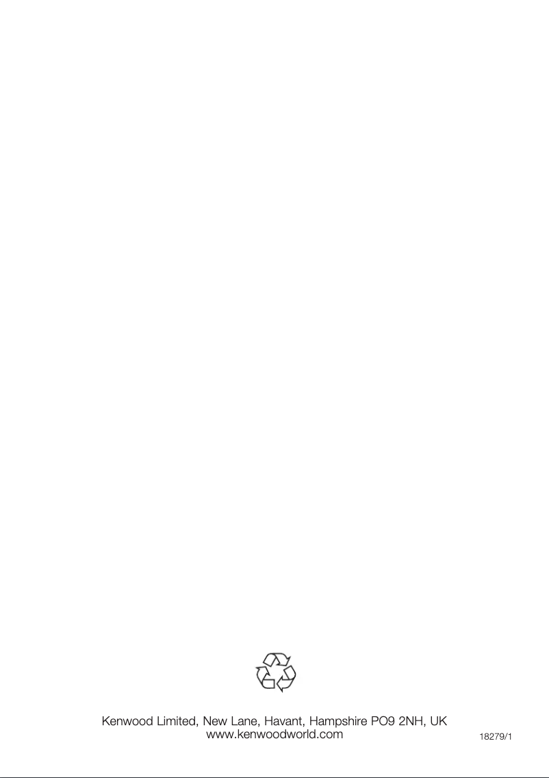 Page 1 de la notice Manuel utilisateur Kenwood HM809