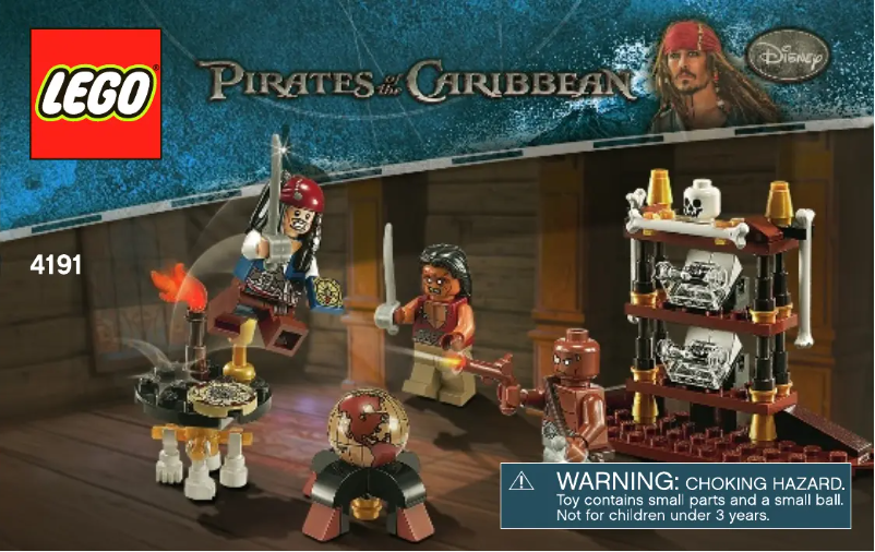 Page 1 de la notice Manuel utilisateur Lego Pirates Of The Caribbean 4191