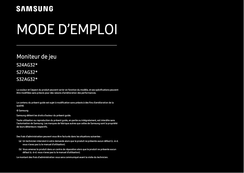 Página 1 del manual Manual de usuario Samsung LS24AG300NUXEN