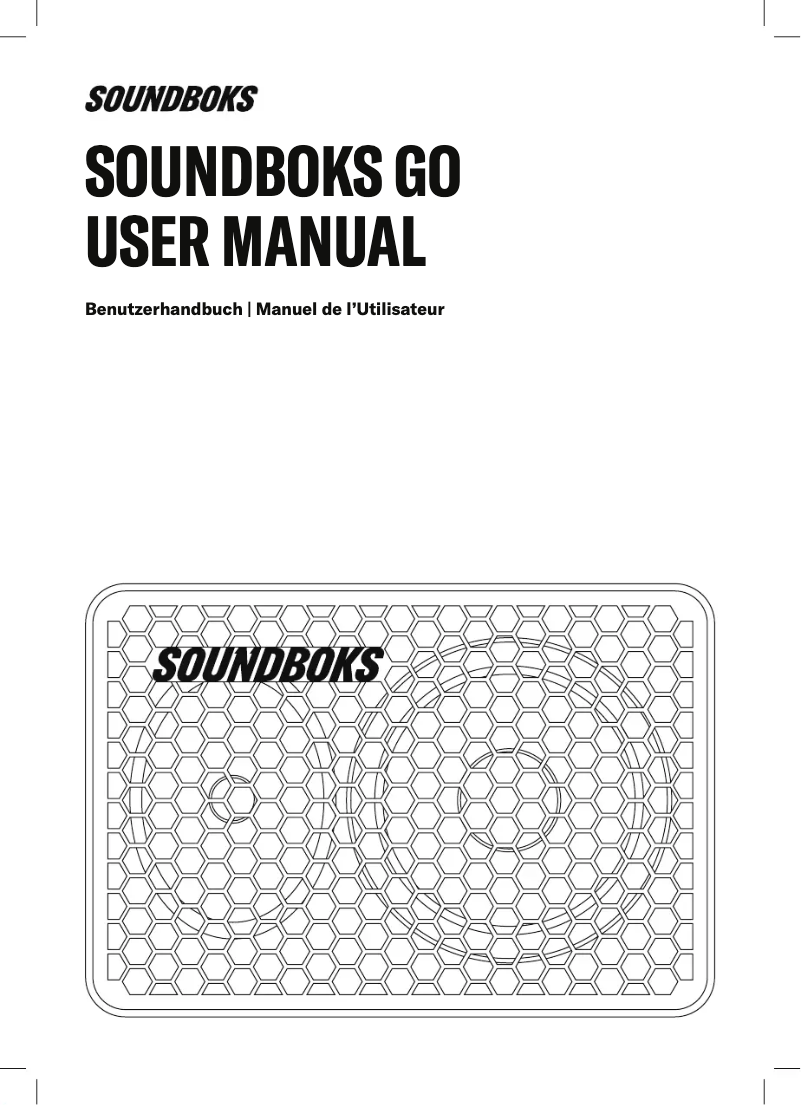 Page 1 of the manual User Manual SOUNDBOKS Go
