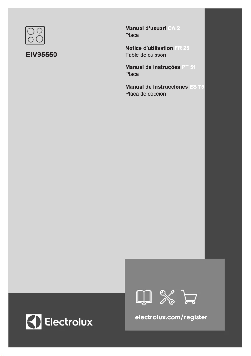 Página 1 del manual Manual de usuario Electrolux EIV95550