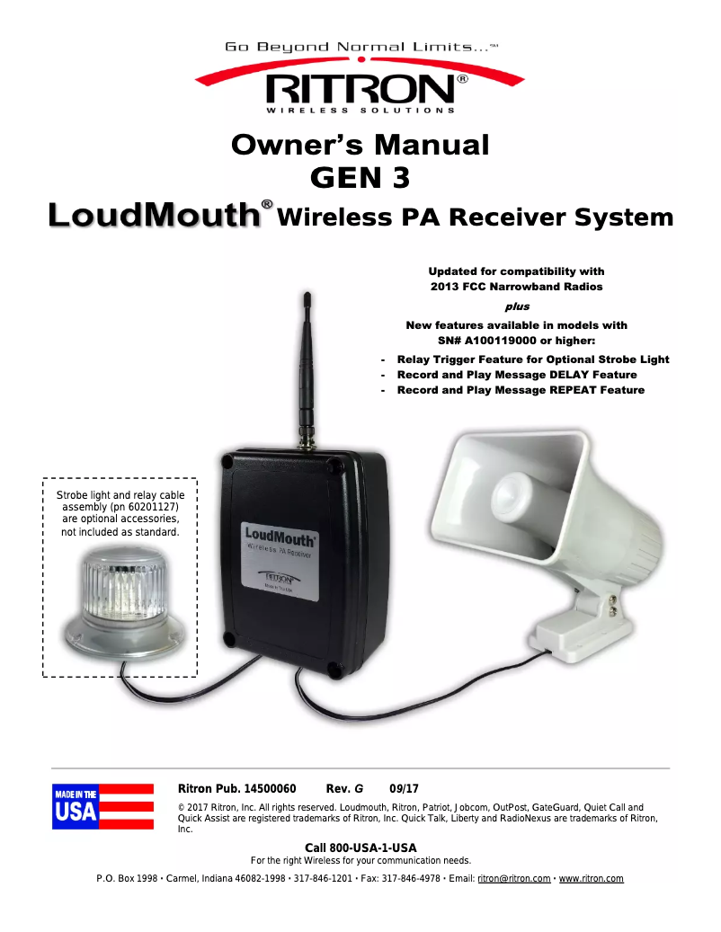 Page 1 de la notice Manuel utilisateur Lutron LM-V150