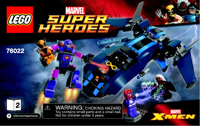 Page 1 de la notice Manuel utilisateur Lego Marvel Super Heroes 76022