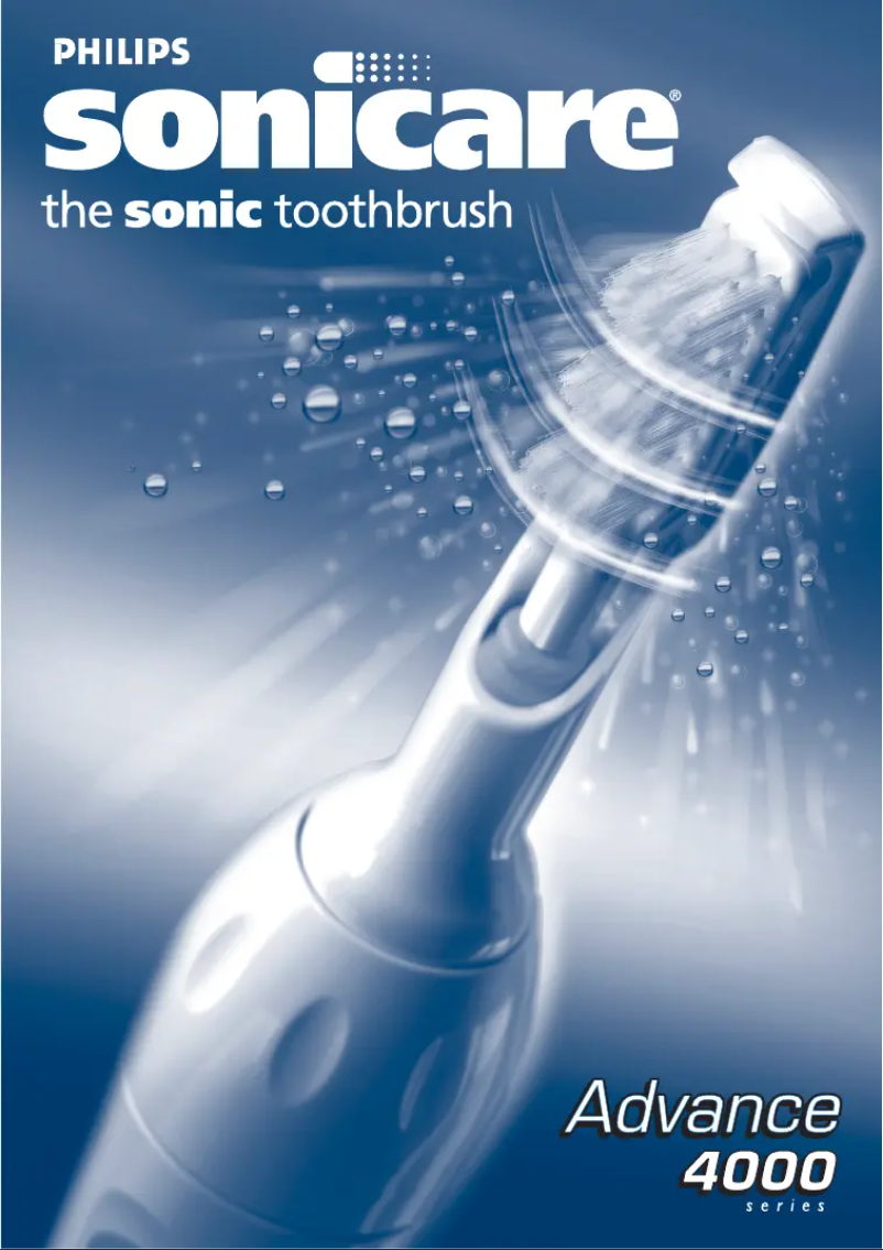 Page 1 of the manual User Manual Philips Sonicare Advance HX4511