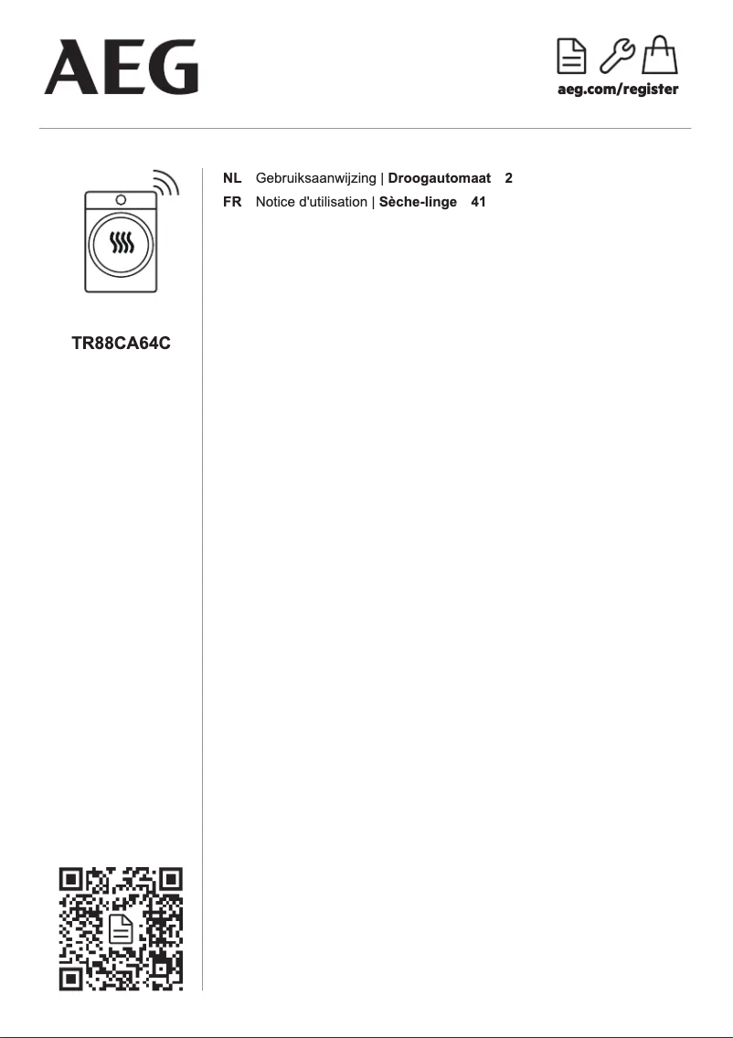 Page 1 de la notice Manuel utilisateur AEG TR88CA64C