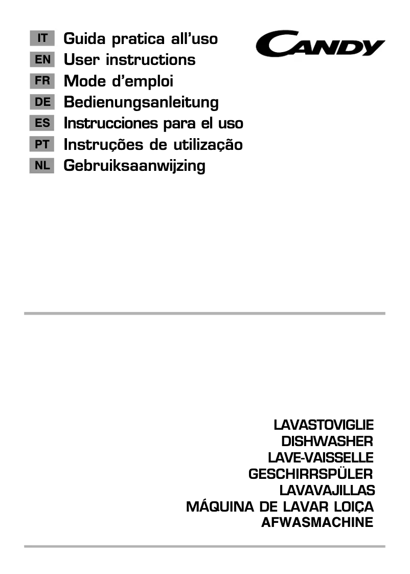 Página 1 del manual Manual de usuario Candy CDI 2DS52