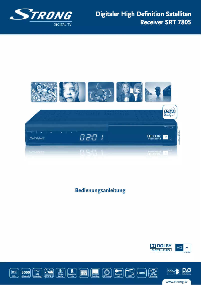 Page 1 de la notice Manuel utilisateur Strong SRT 7805