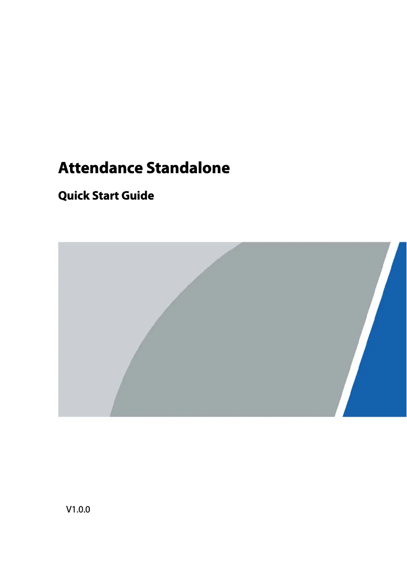 Page 1 de la notice Guide de démarrage rapide Dahua Technology ASA1222E