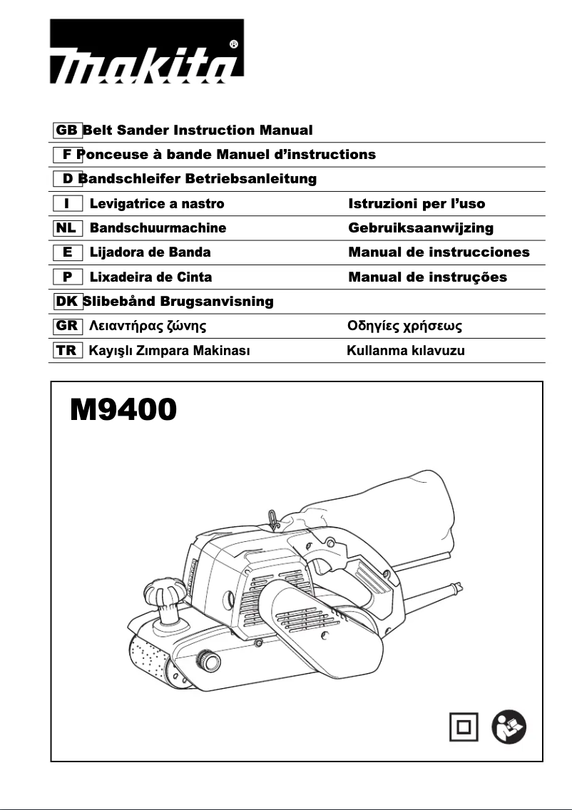 Page 1 de la notice Manuel utilisateur Makita M9400