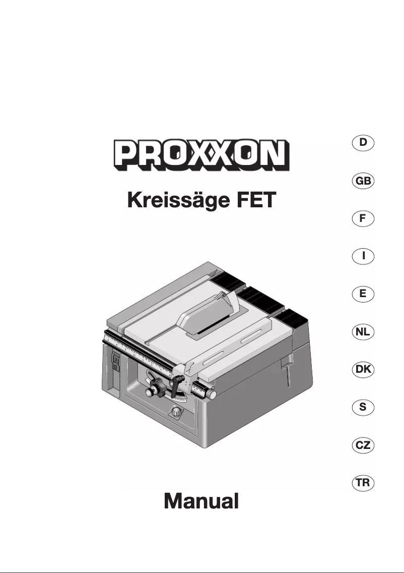 Page 1 de la notice Manuel utilisateur Proxxon 27070