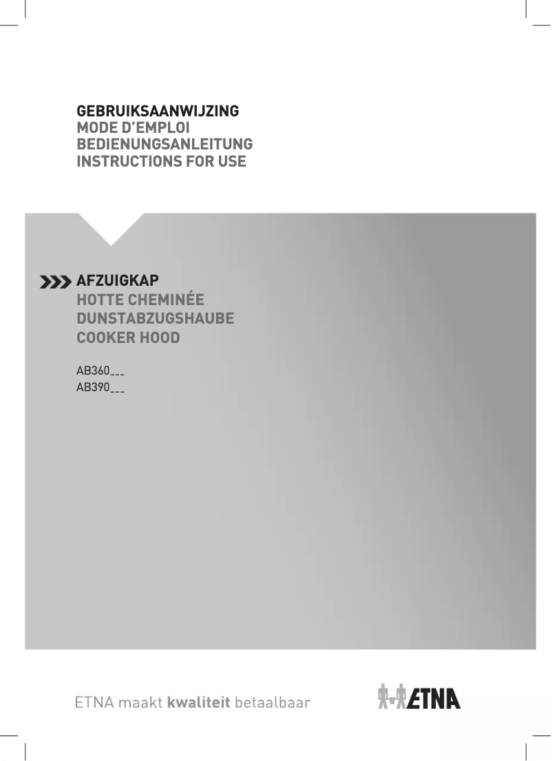 Page 1 de la notice Manuel utilisateur Etna AB360ZT