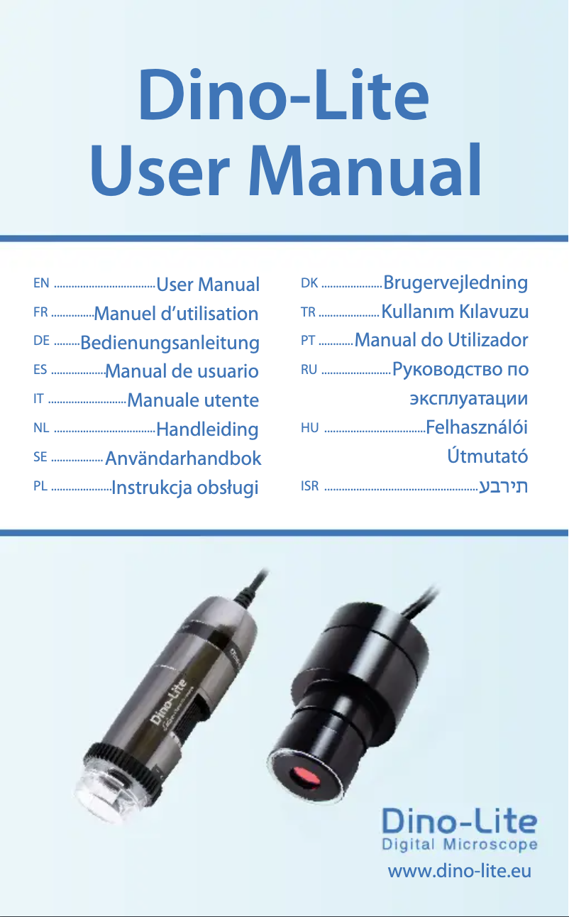Page 1 de la notice Manuel utilisateur Dino-Lite Digital Microscope