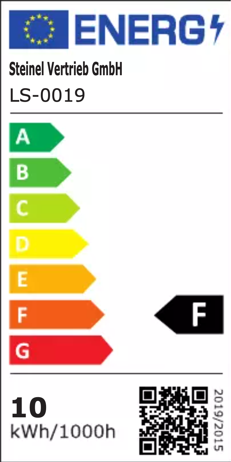 Página 1 del manual Etiqueta energética Steinel L 840 SC