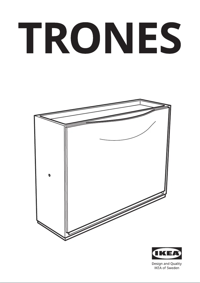 Page 1 de la notice Manuel utilisateur Ikea TRONES 003.973.07