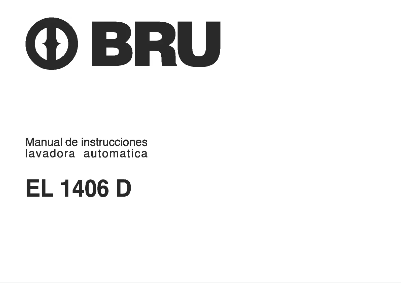 Página 1 del manual Manual de usuario BRU EL 1406 D