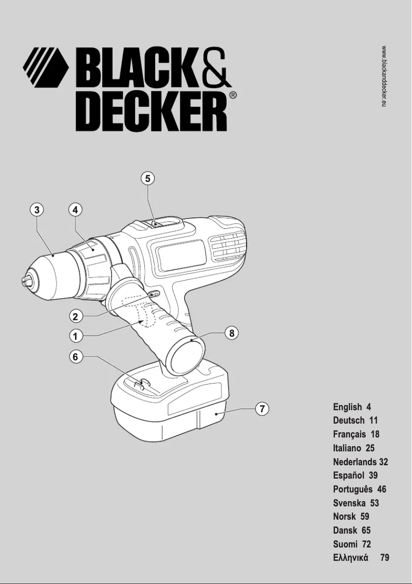 Página 1 del manual Manual de usuario Black & Decker HP188F4BK