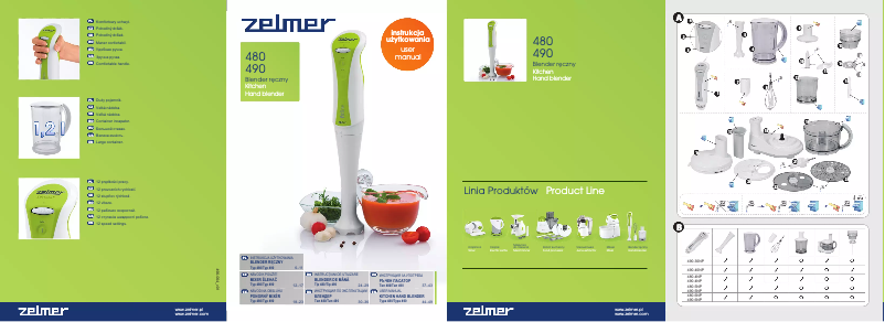 Page 1 de la notice Manuel utilisateur Zelmer 490