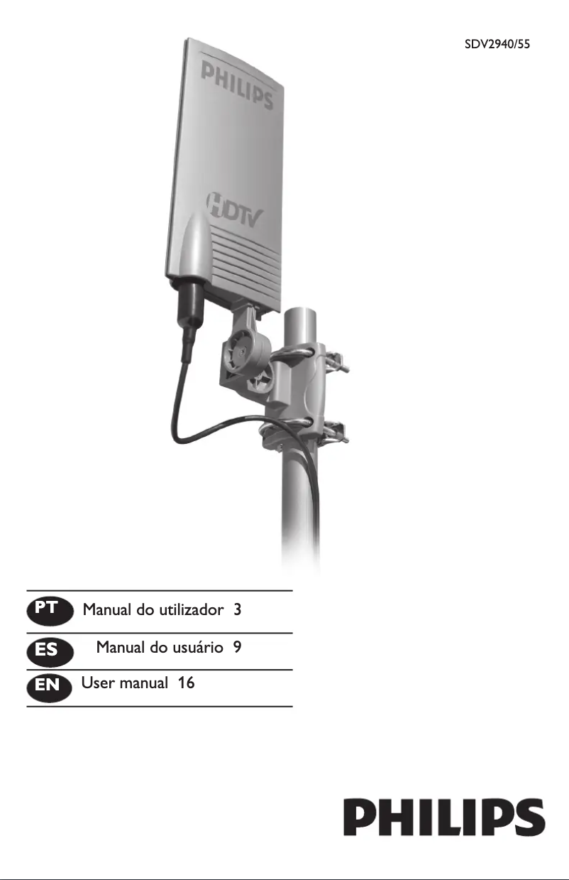 Page 1 de la notice Manuel utilisateur Philips SDV2940