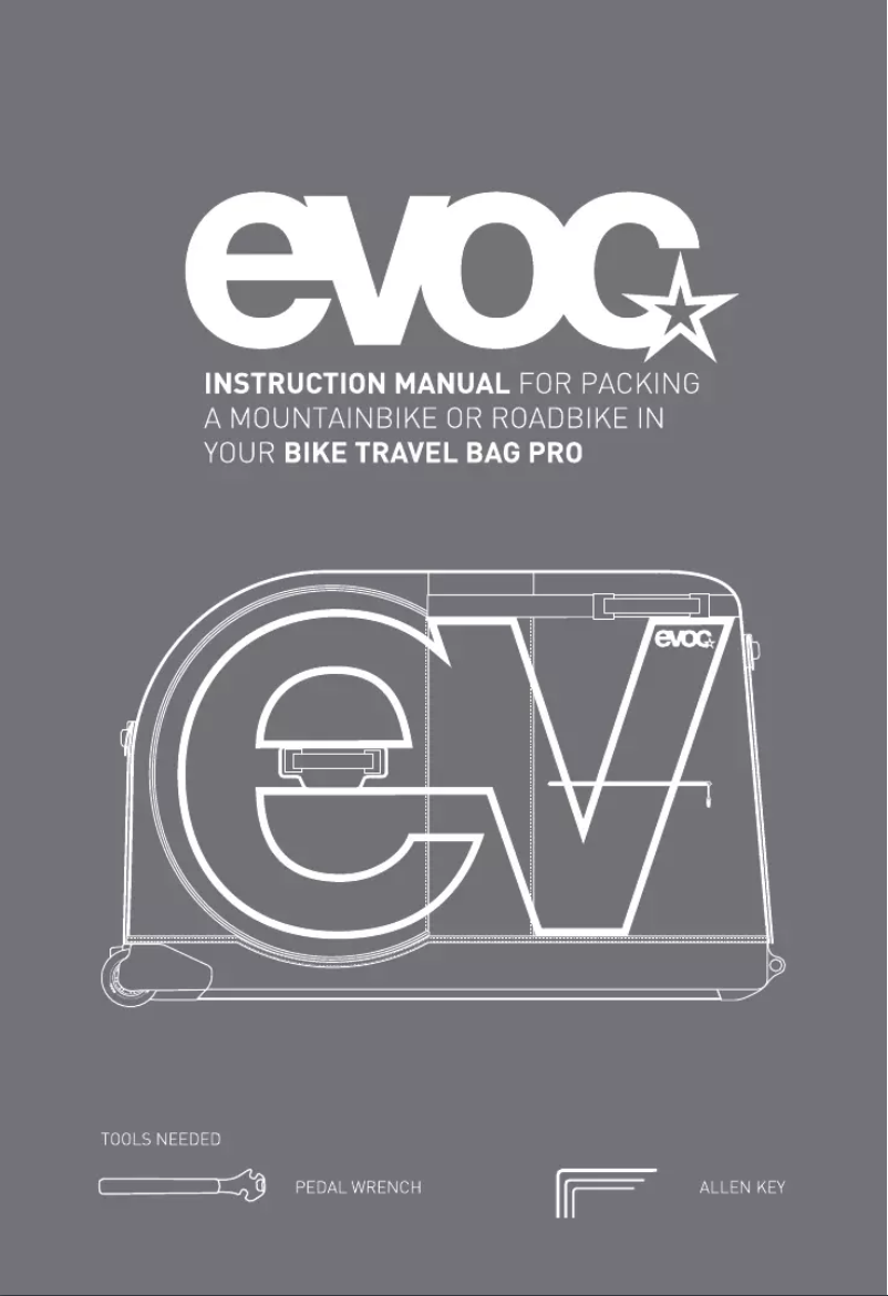 Page 1 de la notice Manuel utilisateur EVOC Bike Travel Bag Pro