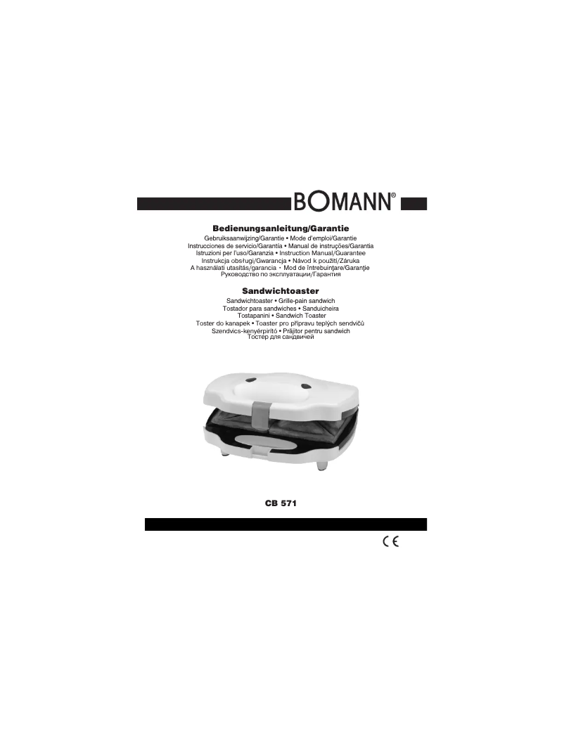 Page 1 of the manual User Manual Bomann CB 571