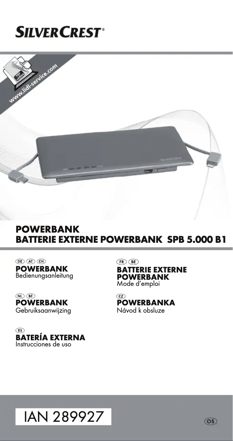 Page 1 de la notice Manuel utilisateur SilverCrest SPB 5.000 B1