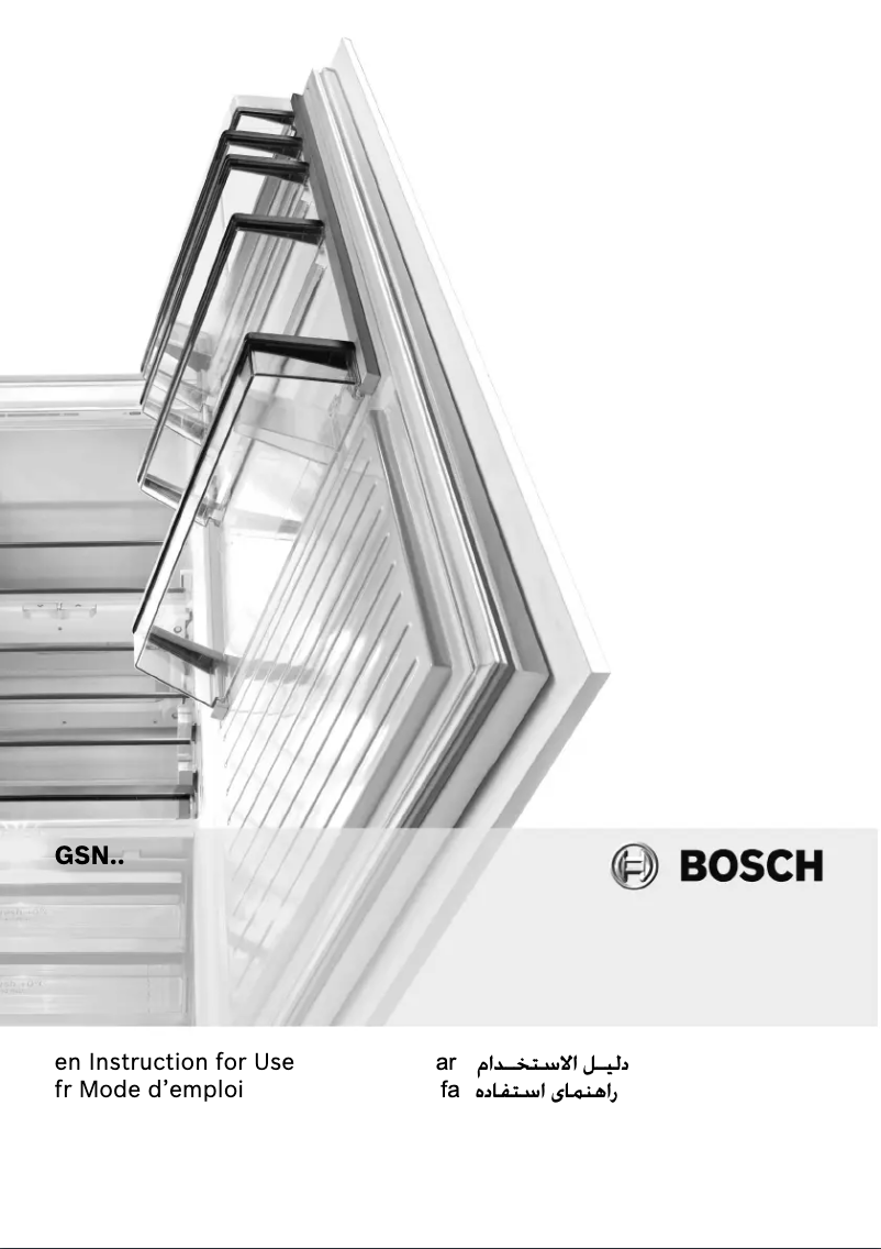 Page 1 de la notice Manuel utilisateur Bosch GSN36A71EX