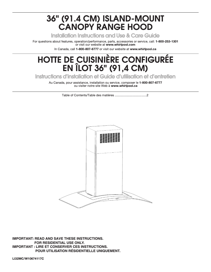 Page 1 de la notice Guide d'installation Maytag WVI75UC6DS