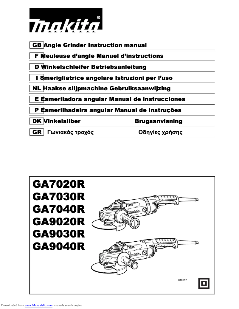 Page 1 de la notice Manuel utilisateur Makita DK0054X1