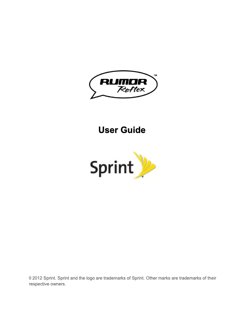 Page 1 de la notice Manuel utilisateur LG Rumor Reflex LN272