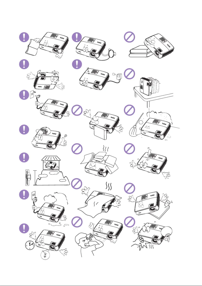 Page 1 de la notice Guide de démarrage rapide BenQ MS517