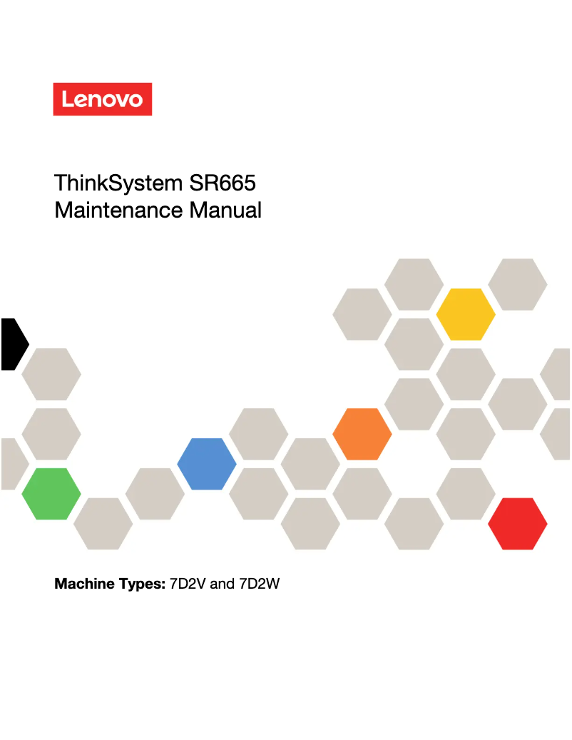 Page 1 de la notice Manuel utilisateur Lenovo ThinkSystem SR665