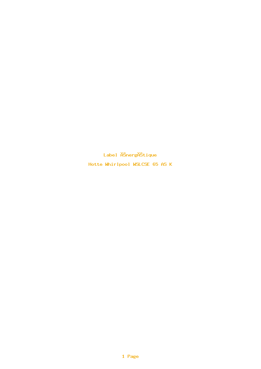 Image de la première page du manuel de l'appareil WSLCSE 65 AS K