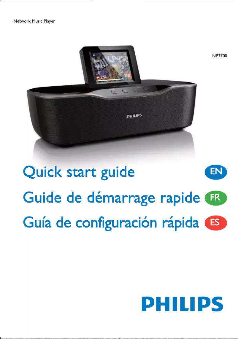 Image de la première page du manuel de l'appareil Streamium NP3700