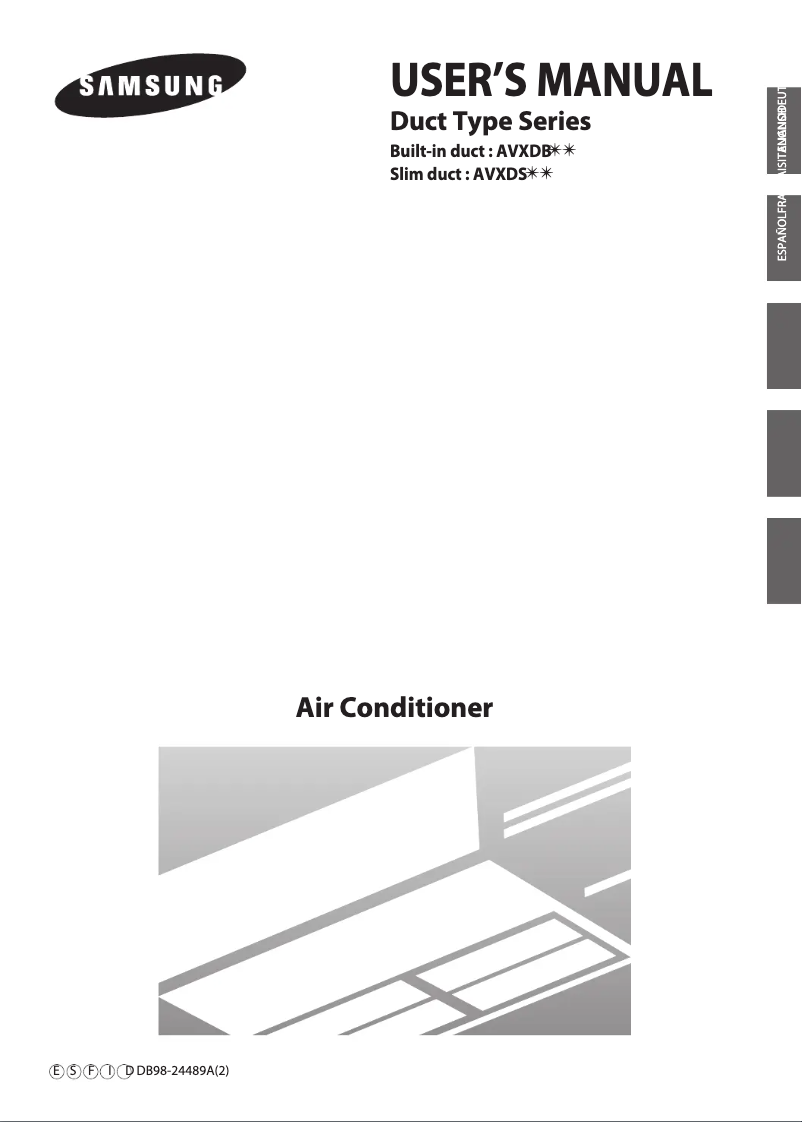 Página 1 del manual Manual de usuario Samsung AVXDSH140EA