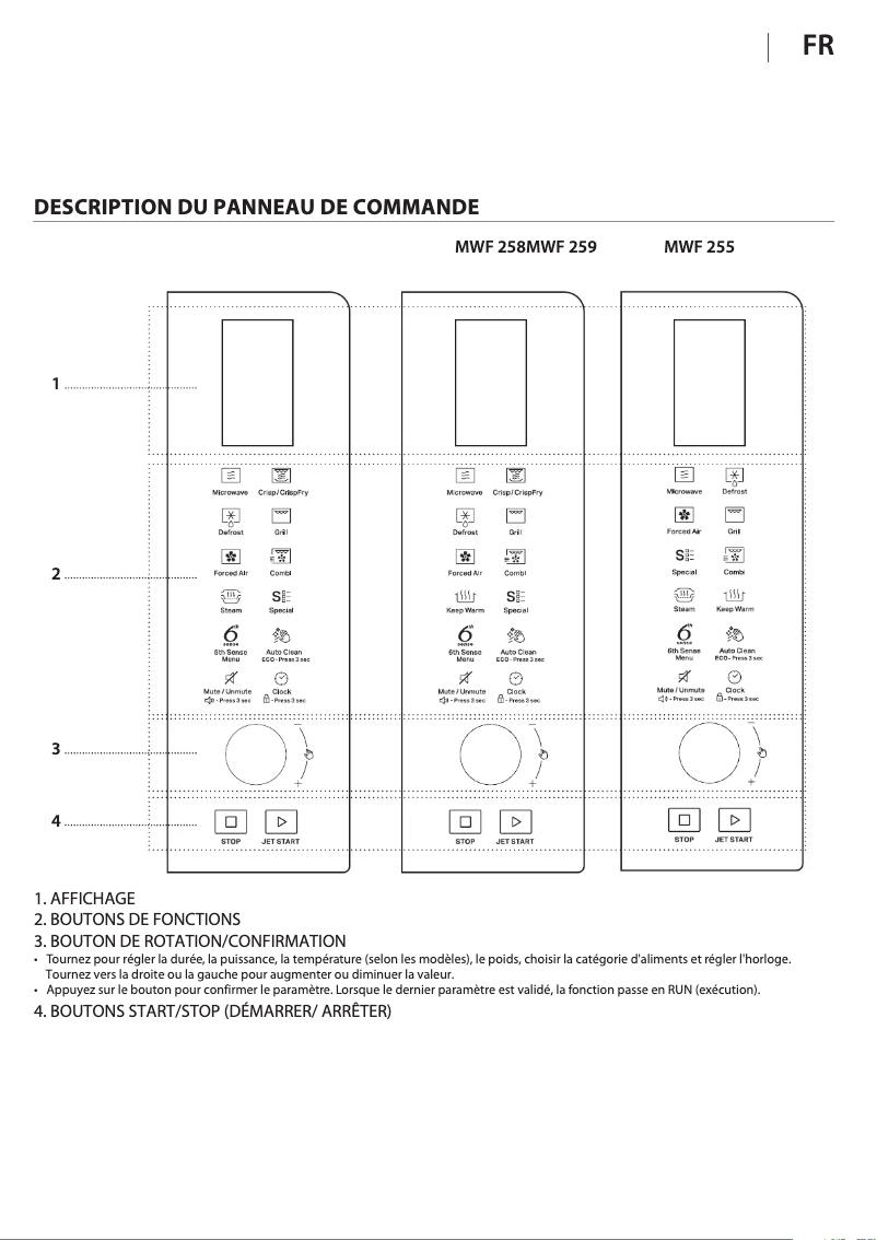 Página 1 del manual Manual de usuario Whirlpool MWF 259 SG