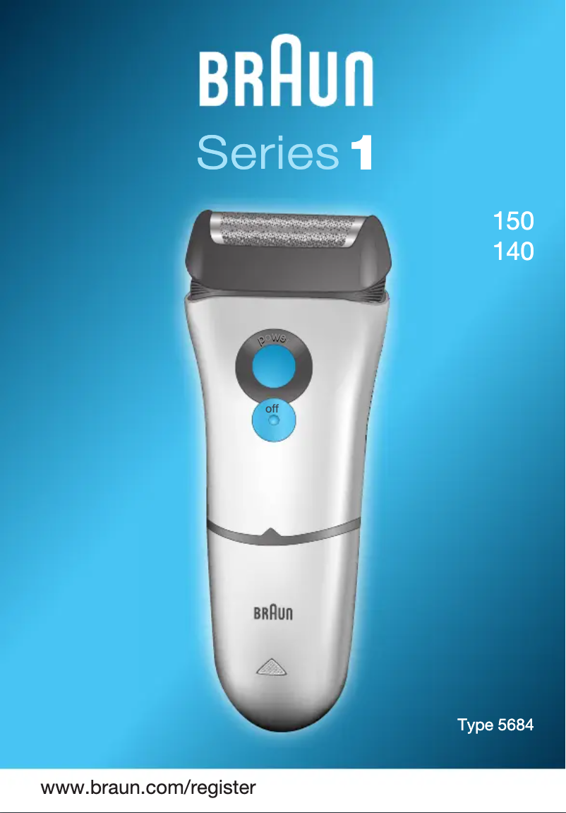 Page 1 de la notice Manuel utilisateur Braun Series 1 150
