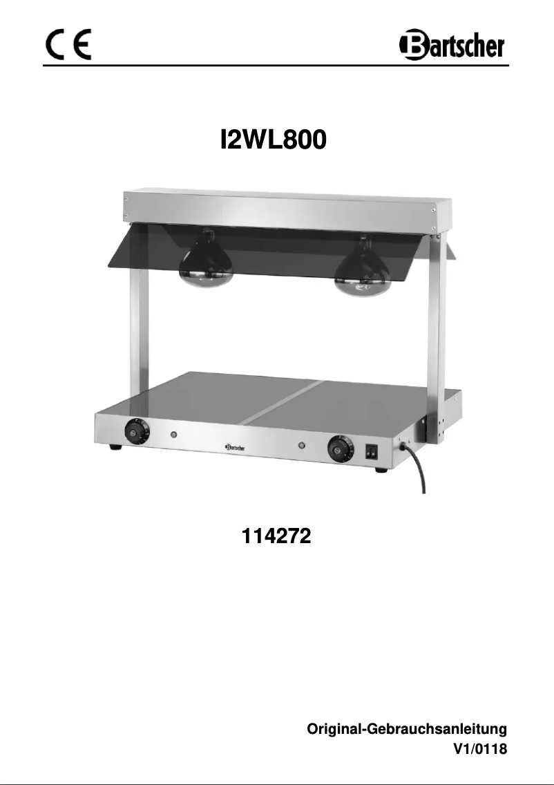 Página 1 del manual Manual de usuario Bartscher I2WL800