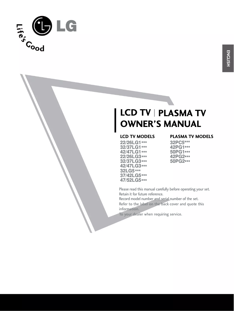 Page 1 de la notice Manuel utilisateur LG 4753FR