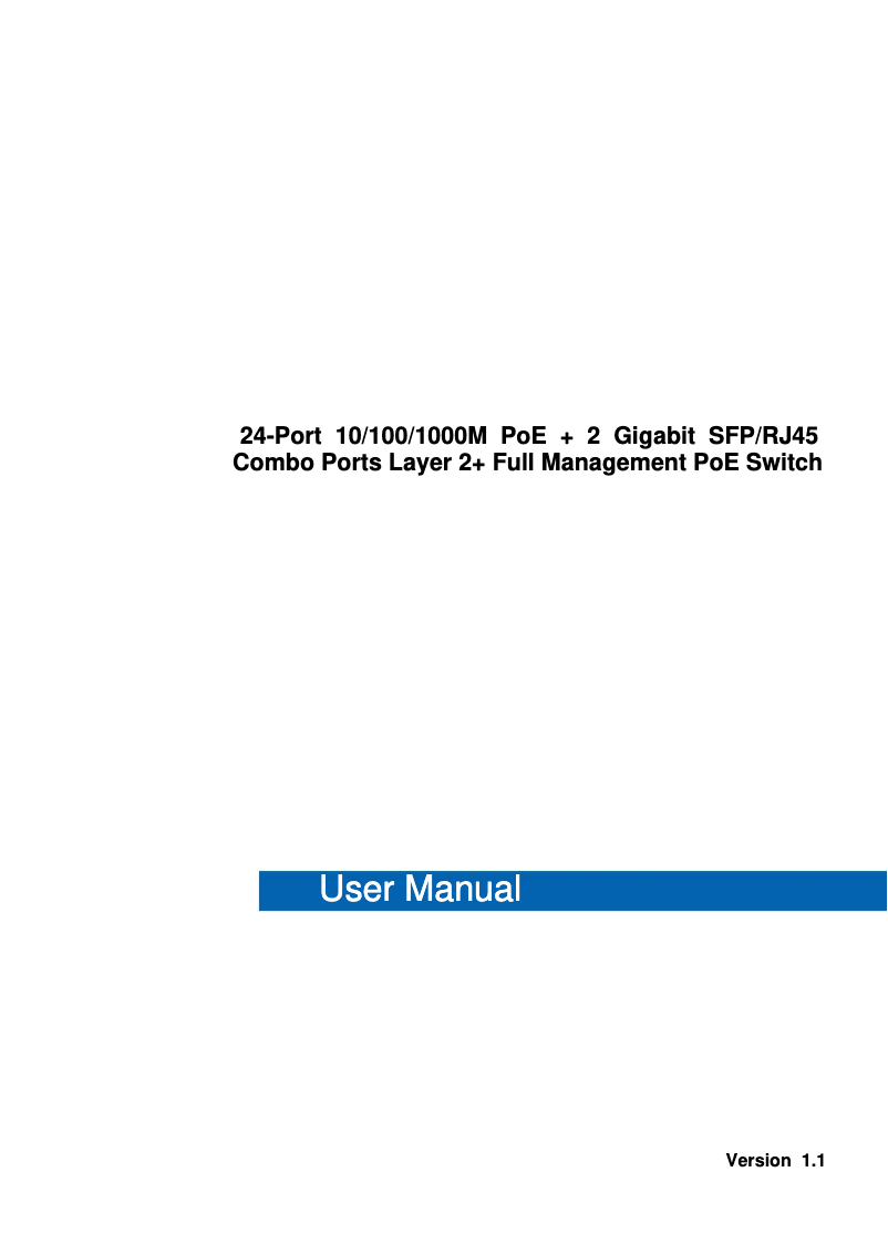 Page 1 of the manual User Manual Renkforce RF-MSW-620